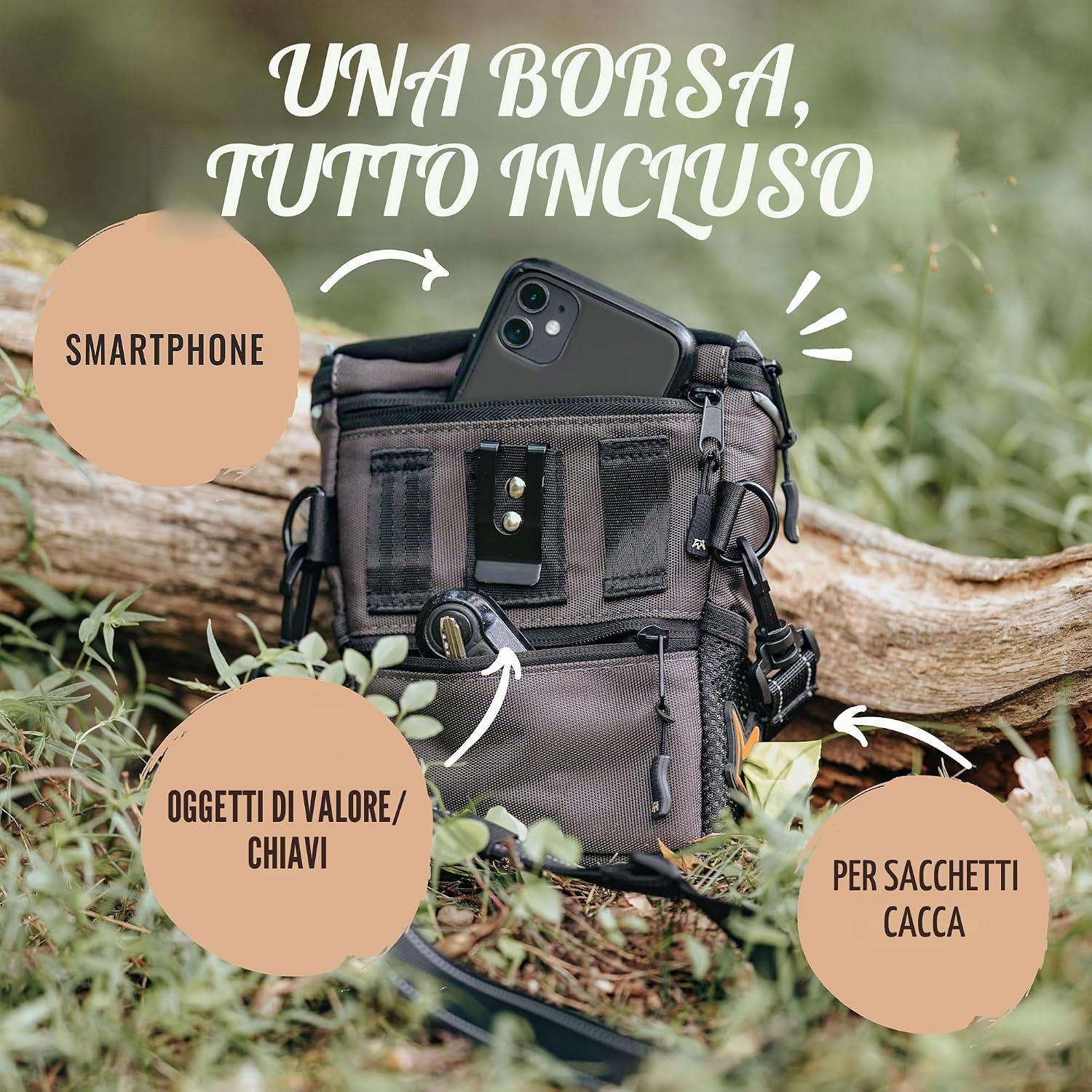 Thumbnail 3 de Rudelkönig Borsa addestramento cane: marsupio portapastiglie multifunzionale con riflettori
