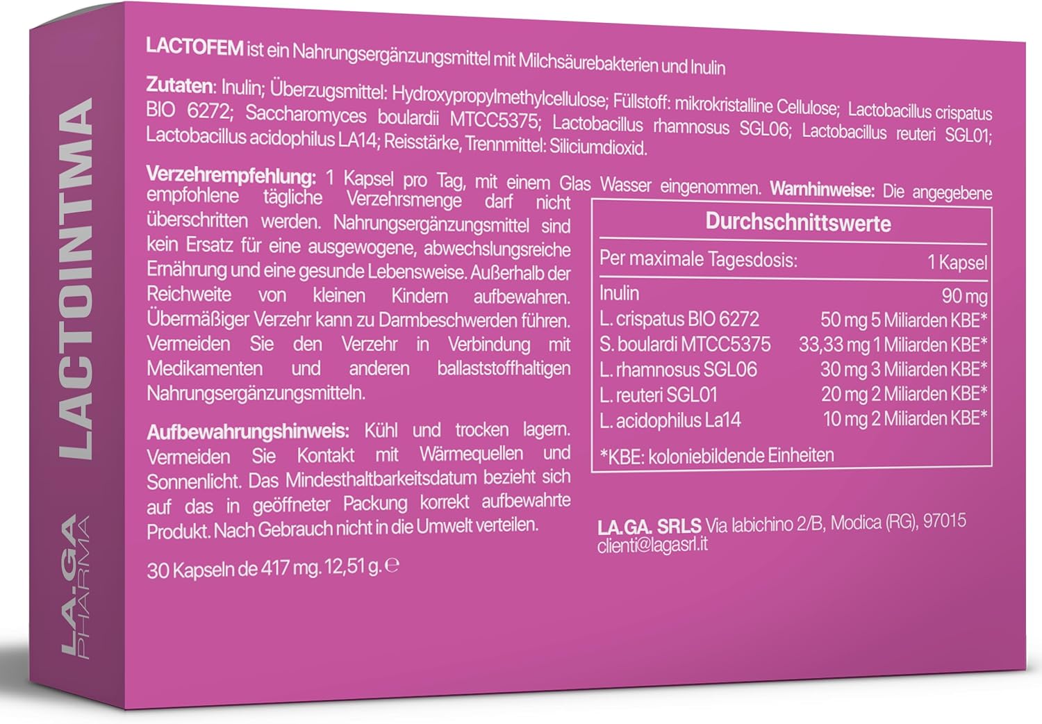 Thumbnail 6 de Milchsäurebakterien Scheide, Kulturen Komplex für Frauen – Vaginal Probiotics