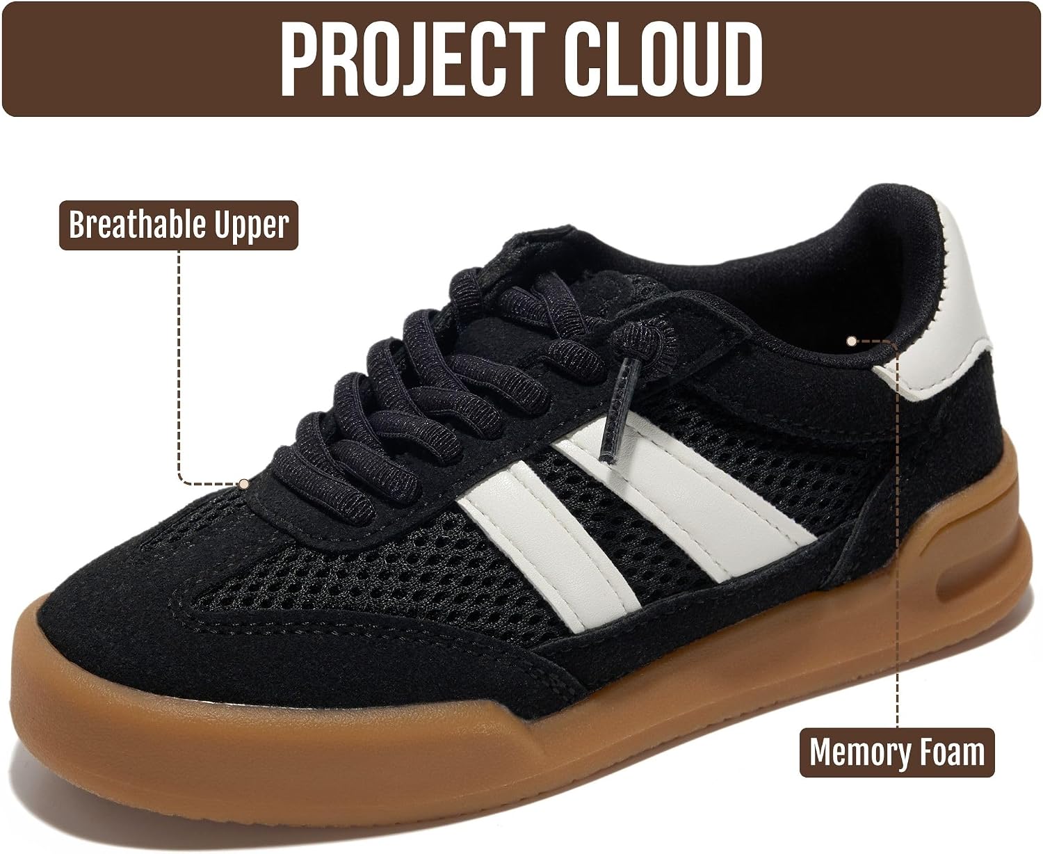Thumbnail 1 de Project Cloud Kids Shoes for Girls & Boys by Little Verdy — Easy Slip-On Sneakers with Memory Foam Insole