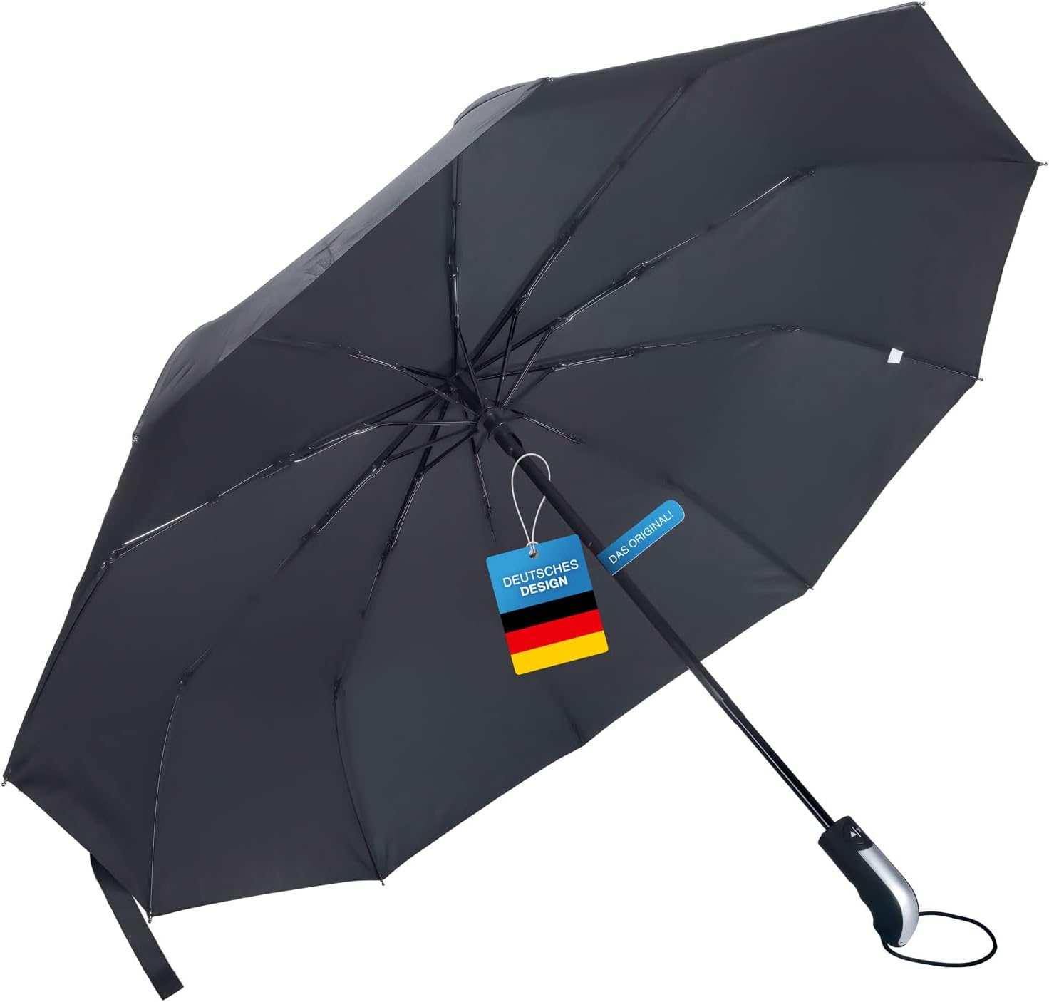 Detalle 1 de GOODS+GADGETS XXL Parapluie de Poche Automatique Résistant à la Tempête – L'Original