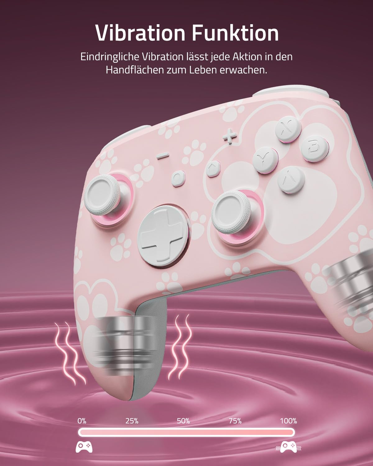 Thumbnail 6 de PALPOW Switch 2 Pro Controller Wireless – Katzenpfote Rosa, kompatibel mit Switch 2/OLED/Lite