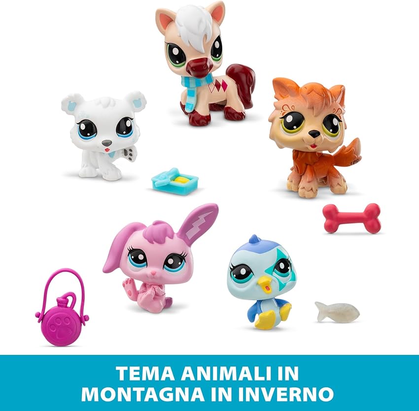 Thumbnail 2 de BANDAI Littlest Pet Shop Pack de 5 Winter Besties