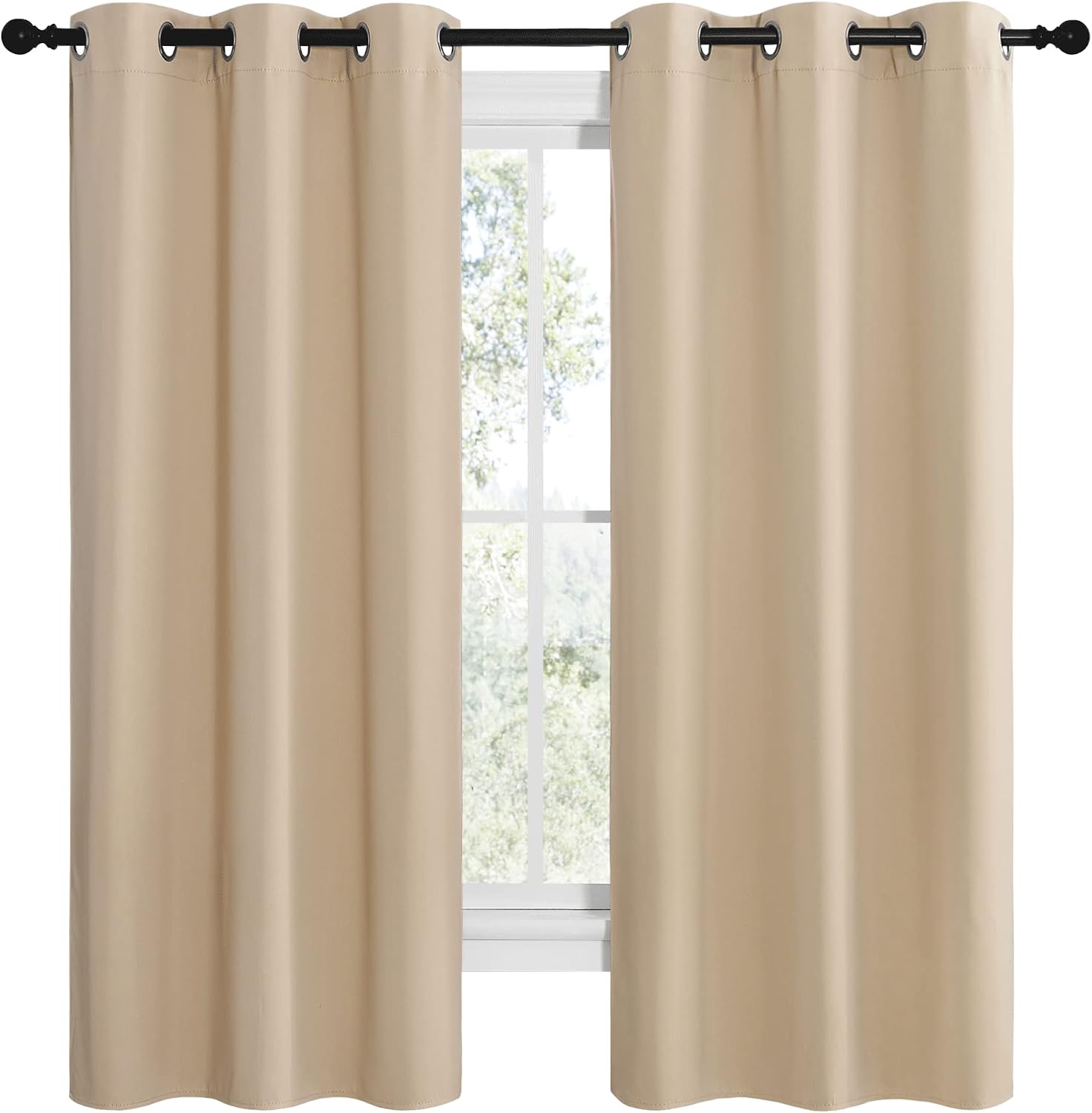 Thumbnail 1 de NICETOWN Room Darkening Curtain Panels 42x68 🪟