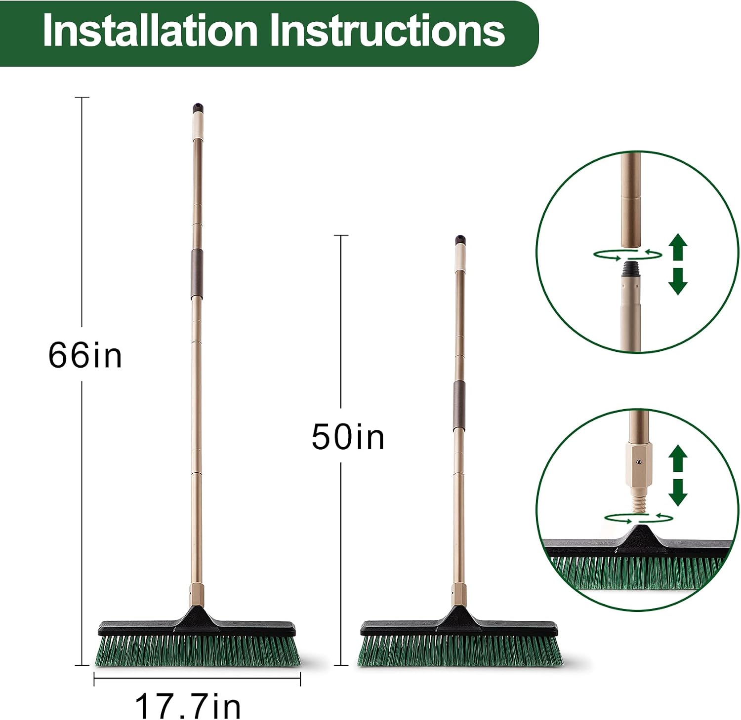 Thumbnail 5 de Eyliden Garden Broom 45cm stiff bristle 🧹