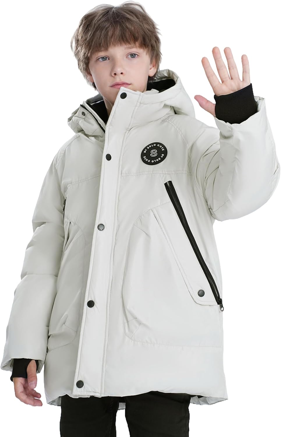 Thumbnail 6 de Sunny Sprout manteau garçon hiver : doudoune épaisse avec capuche doublée polaire et manches coupe-vent