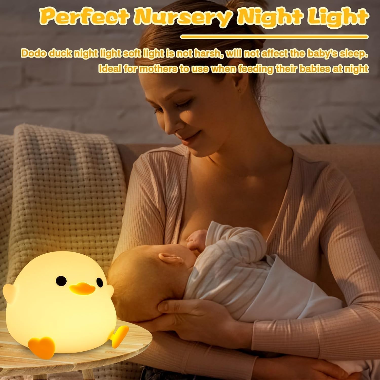 Detalle de Wudyfei Duck Lamp: Dodo Duck Night Light for Nursery