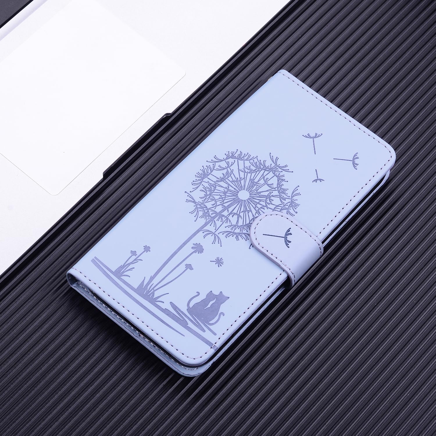 Thumbnail 6 de Nbziyoo Flip Wallet Hülle für Samsung Galaxy S25 Plus / S24 Plus – Lila, Kartenfach, Magnetverschluss, Standfunktion