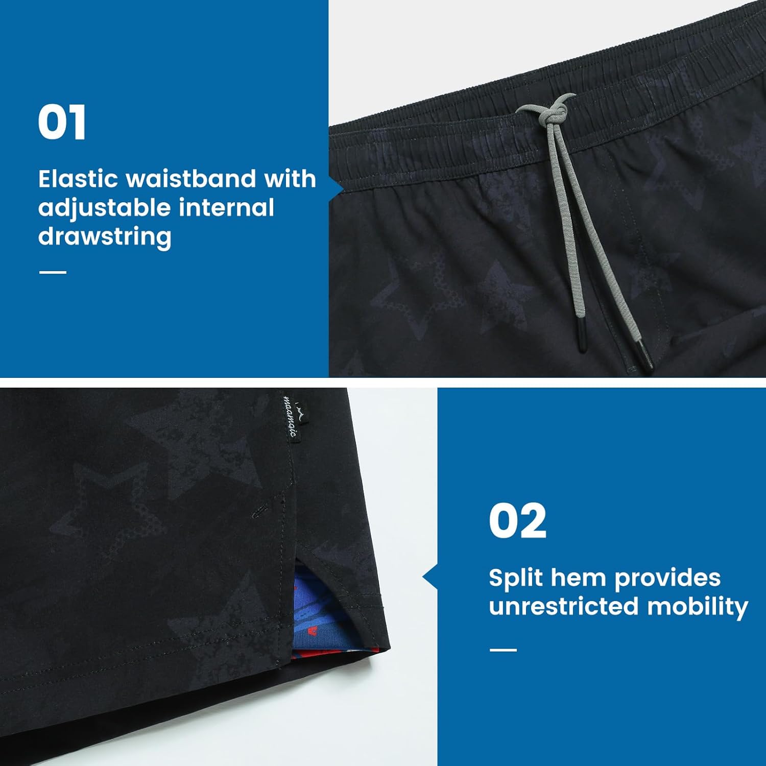 Thumbnail 4 de maamgic Men’s 7-Inch Gym Shorts with Compression Liner (2-in-1 Quick-Dry Stretch)