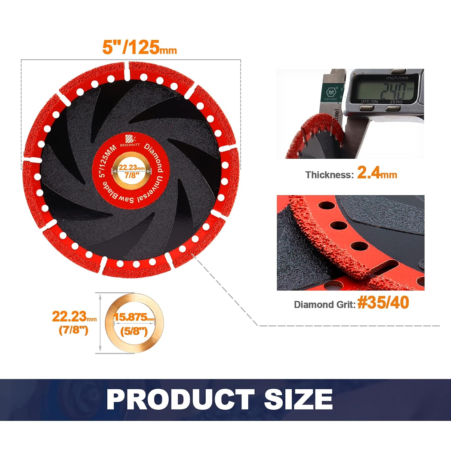 Detalle de BRSCHNITT Diamond Cutting Blade 125 mm