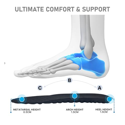 Thumbnail 2 de VivoFoot 2 Pair Anti-Fatigue Foam Comfort Insole (UK 4–6.5, Black) – Practical Support for Daily Comfort
