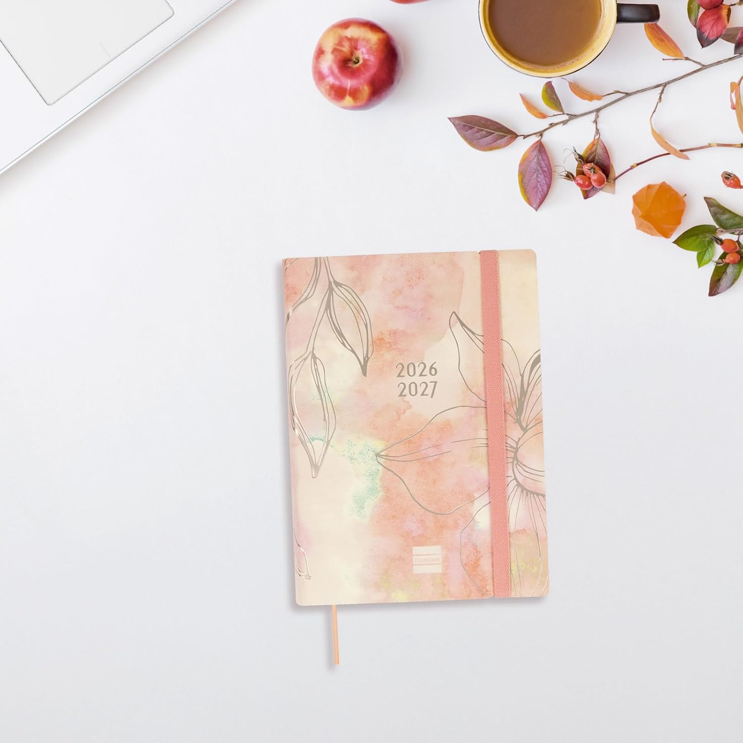 Detalle de Finocam Mara Daily Diary 18–Month – dagkalender, en dag per sida, juli 2026–december 2027
