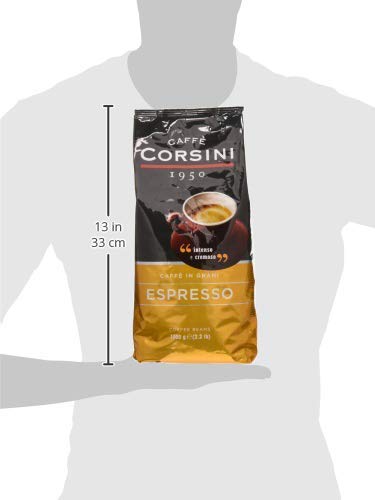 Detalle de Caffè Corsini 1950 Caffè in Grani Espresso – miscela intensa e cremosa, 1 kg