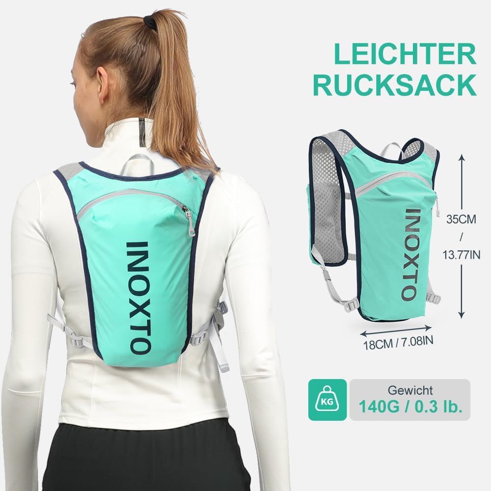 Thumbnail 4 de INOXTO Laufrucksack 5L – Leichter Trinkbeutel für Outdoor, Wandern und Radfahren