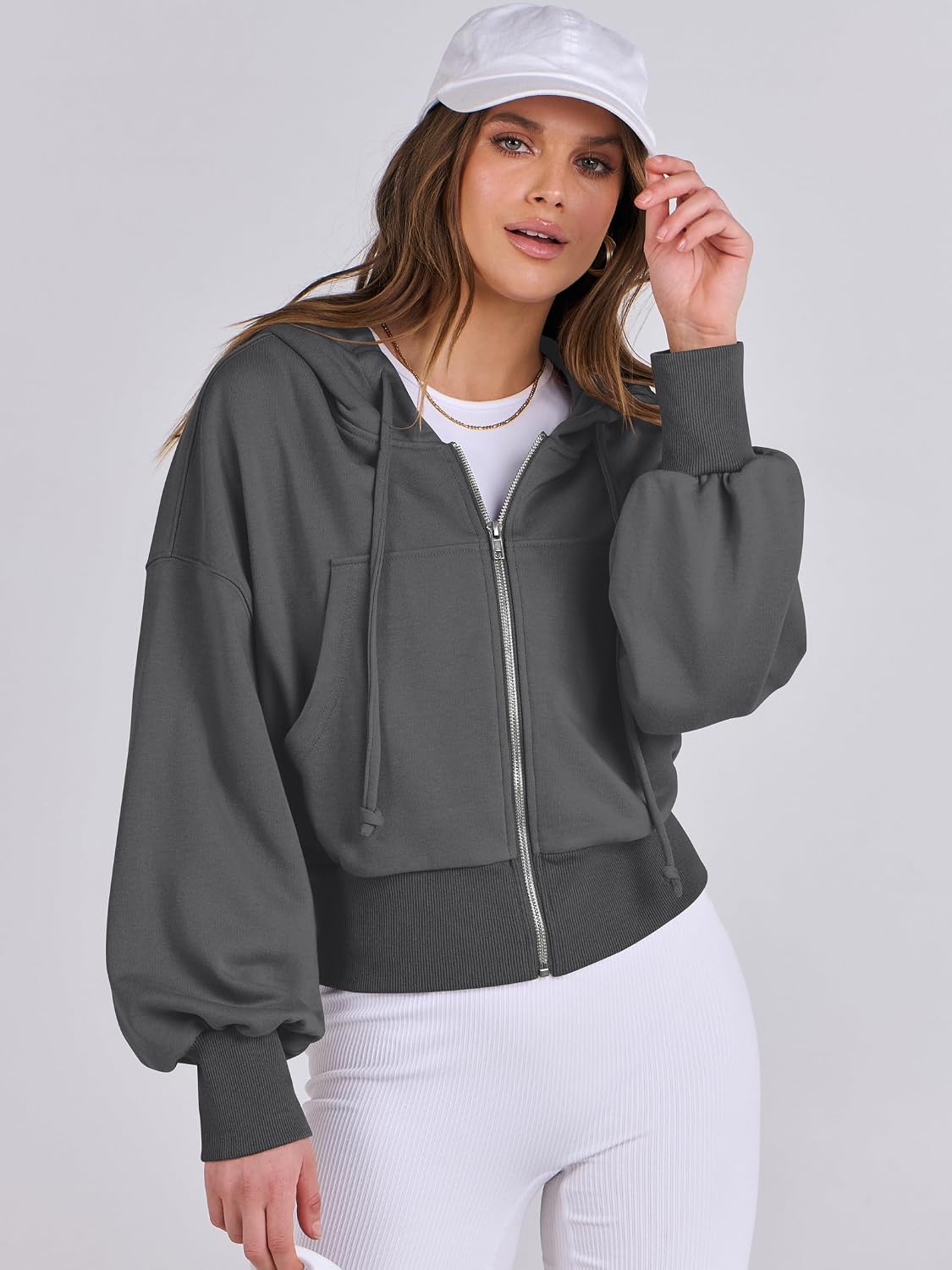 Detalle de ANRABESS Women's Zip Hoodie