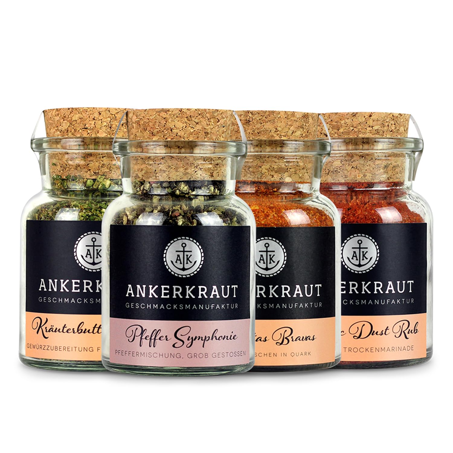 Detalle de Ankerkraut Grill Set 4 Gewürze – Starter-Set für leidenschaftliche Grillerinnen und Griller