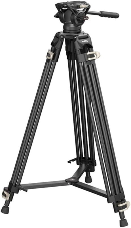 Thumbnail 3 de SMALLRIG Videostativ 73 Zoll (186 cm) Heavy Duty Tripod mit 360°-Fluidkopf und Dual-Schnellwechselplatte – 3751B
