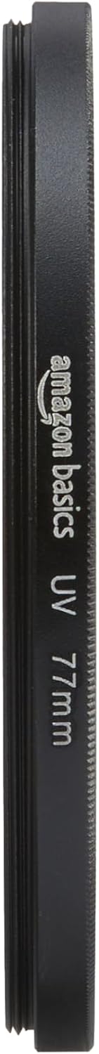 Detalle de Amazon Basics Filtre UV circulaire 77 mm : protection quotidienne pour objectif