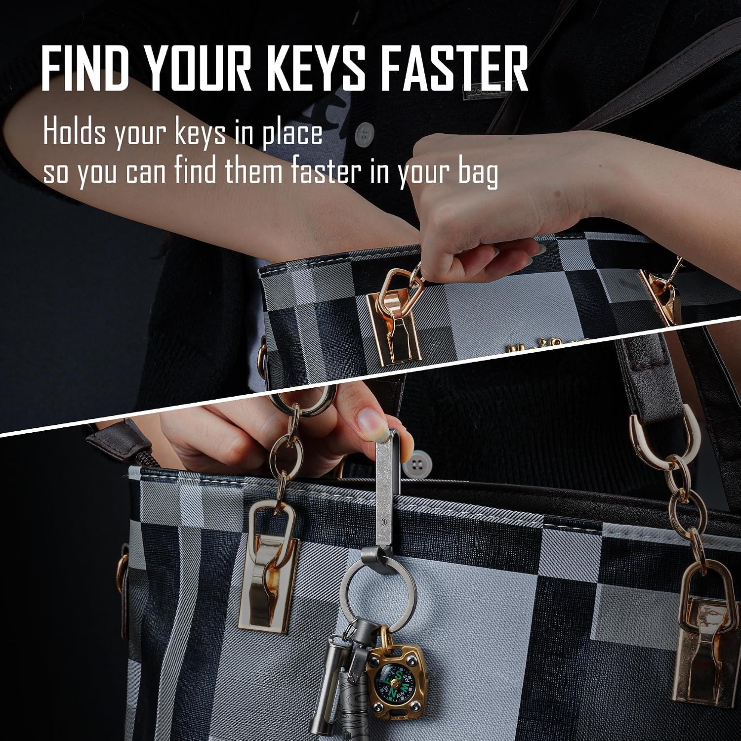 Thumbnail 5 de KeyUnity KM23 Titanium EDC Belt Keychain