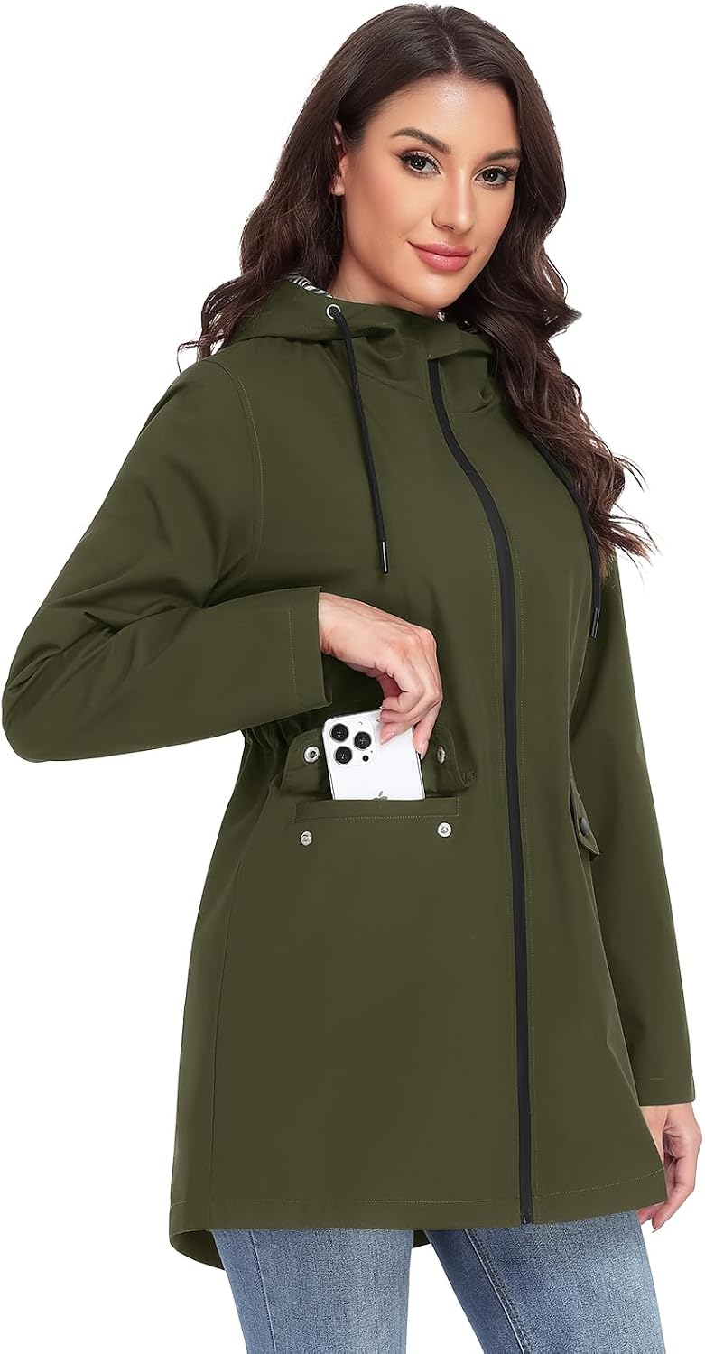 Detalle 2 de Yuson Girl Women's Lightweight Transition Coat: A Practical Spring Windbreaker