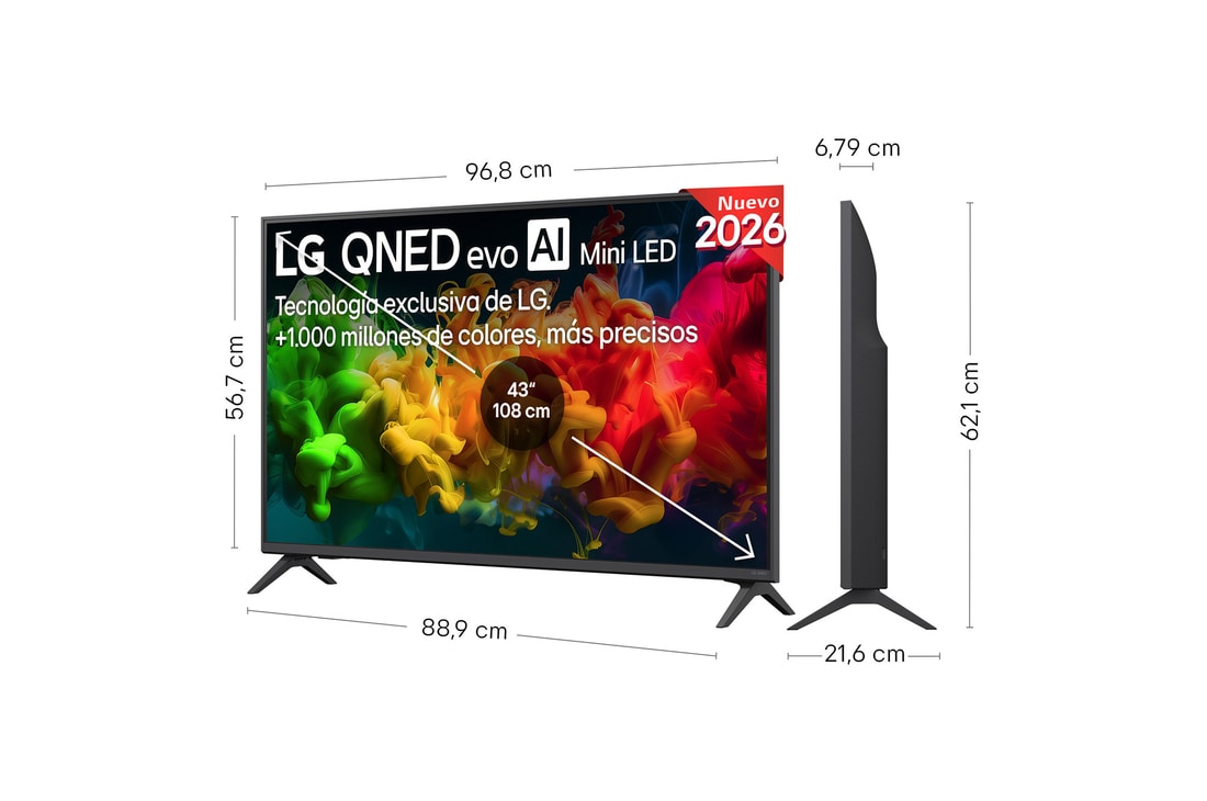 Detalle de LG QNED81 43" Evo MiniLED AI QNED81B6C.OUTLET: guía de compra para la versión 2026