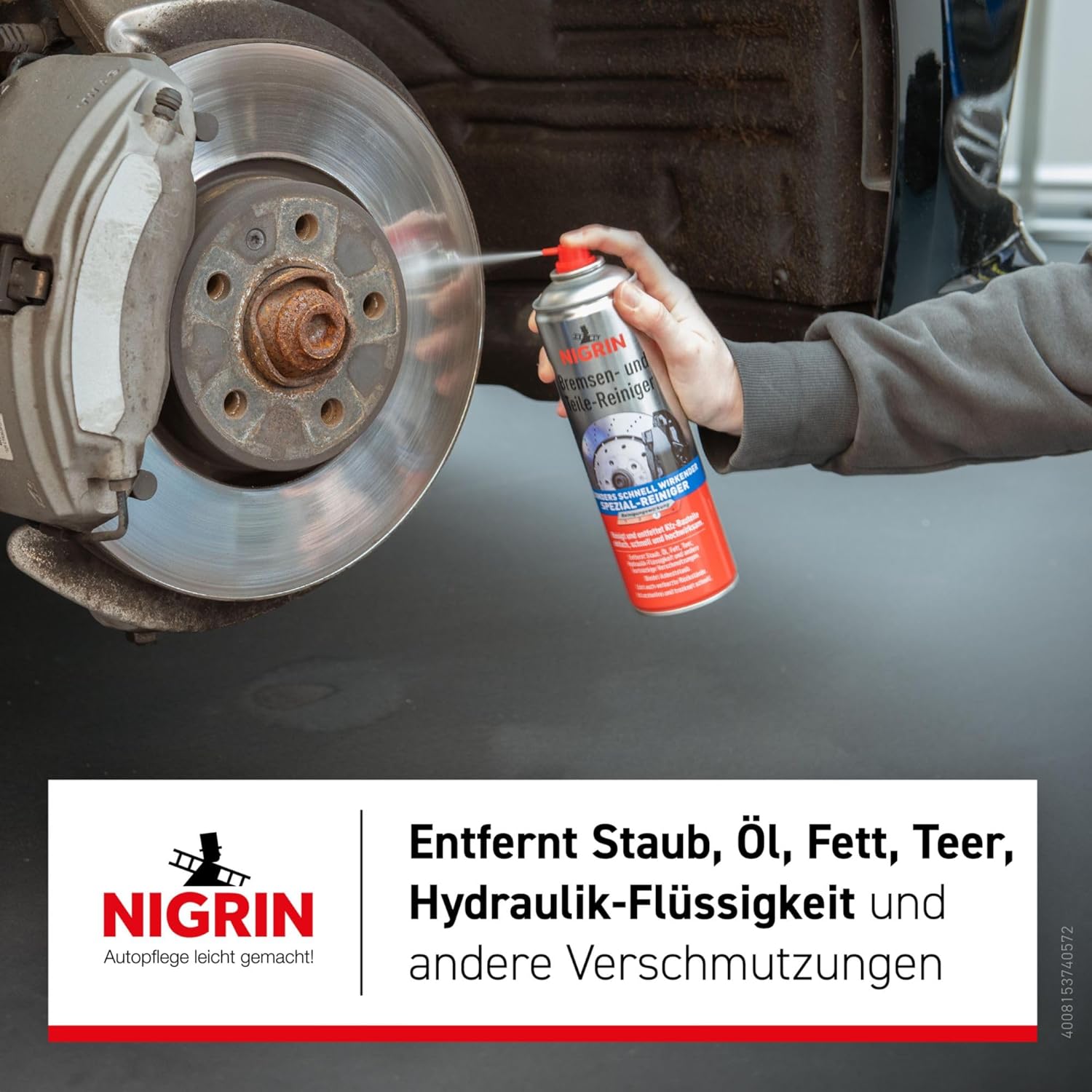 Thumbnail 3 de NIGRIN Bremsen- und Teile-Reiniger – acetonfrei, 6 x 500 ml