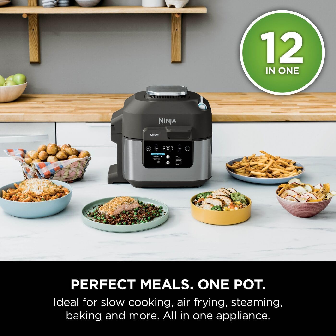Thumbnail 2 de Ninja Speedi 12-in-1 Multi-Cooker, Air Fryer & Slow Cooker (Grey) ON500UK