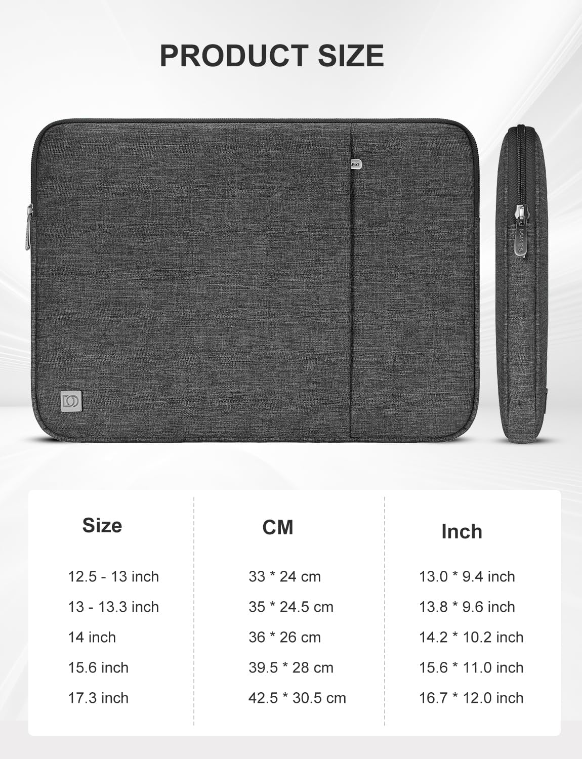 Thumbnail 6 de DOMISO 17-inch Laptop Sleeve: Protective Case Cover for 17–17.3 inch Notebooks