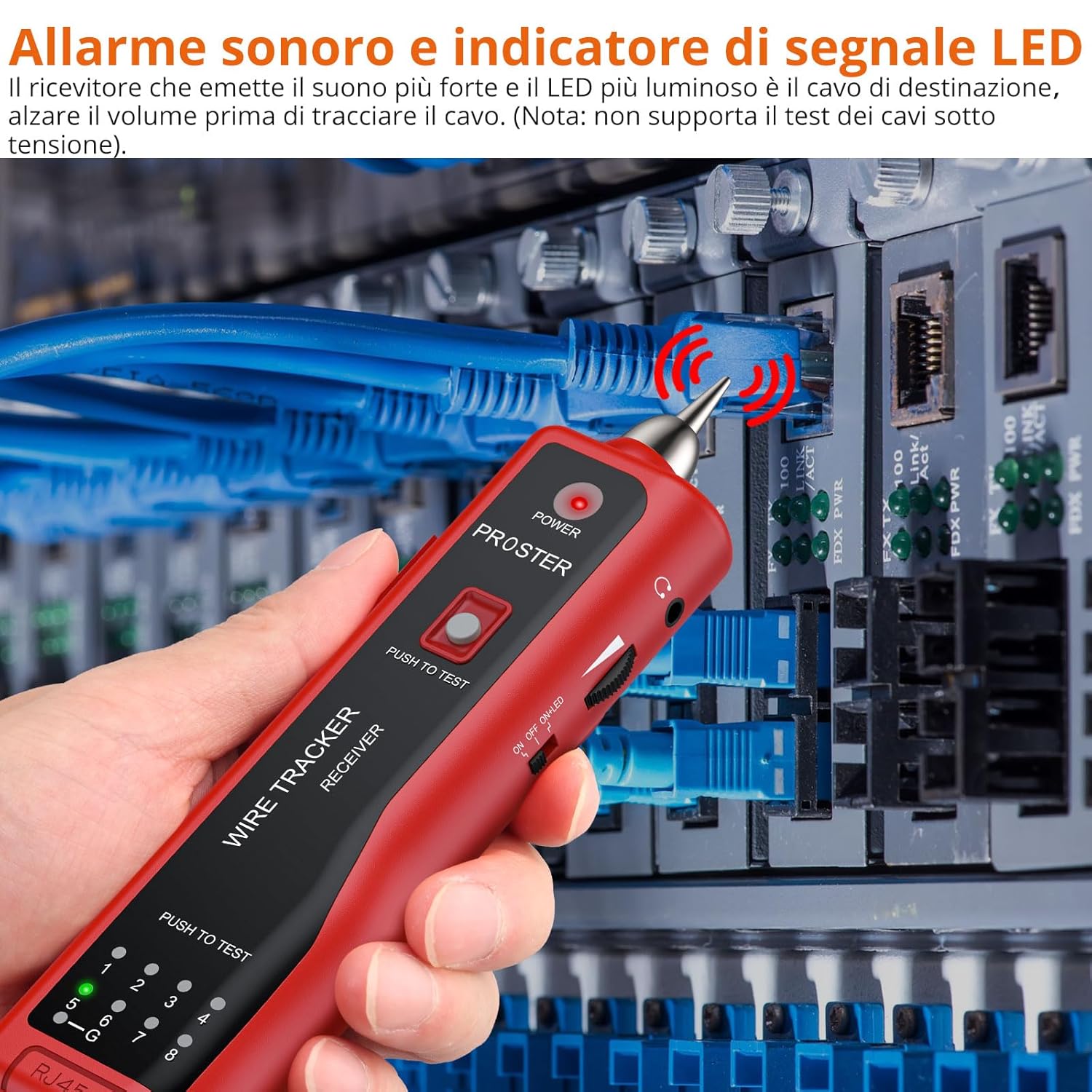 Thumbnail 3 de Proster Tester Cavo RJ45 RJ11 1 kit 📡