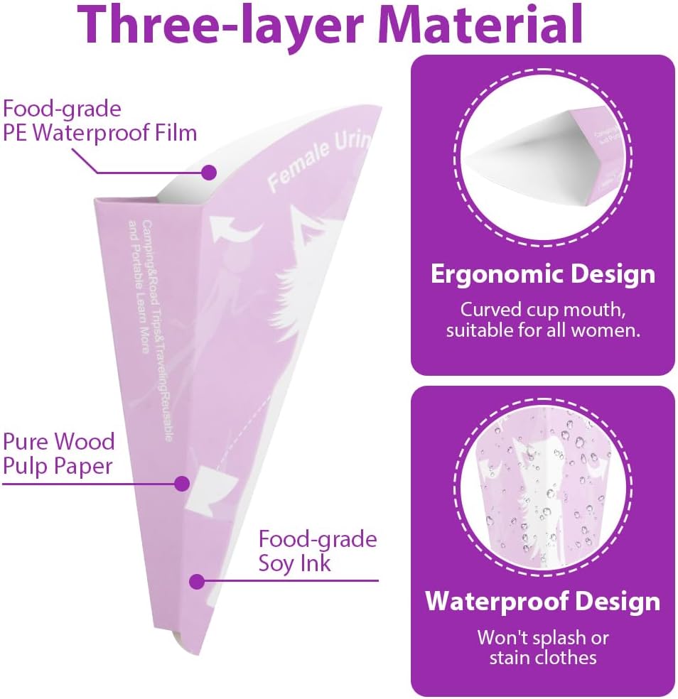 Thumbnail 2 de OFFCUP Female Urinal: Disposable Standing Urinal for Women, Portable and Waterproof