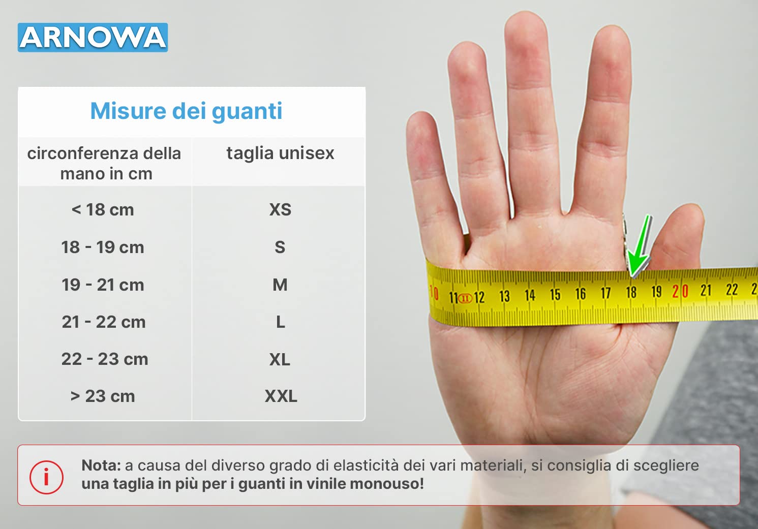 Thumbnail 6 de 100x Guanti monouso in vinile ARNOMED (senza polvere) taglia M, trasparenti