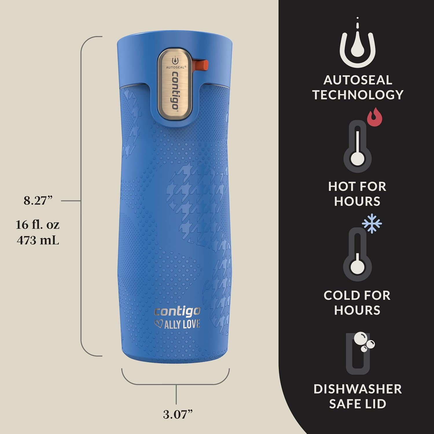 Detalle de Contigo travel mug 16 oz