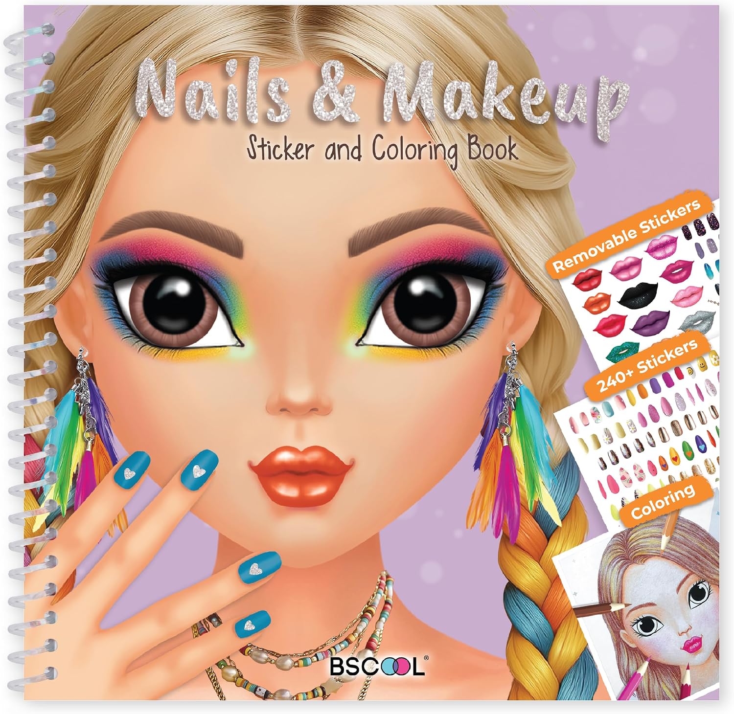 Thumbnail 6 de BSCOOL Kids' Nail Art Book with 100+ Stickers