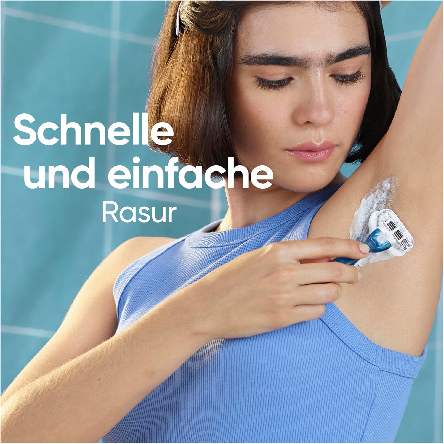 Thumbnail 1 de Gillette Venus Smooth Damenrasierer Blau – Nassrasierer mit wiederverwendbarem Handstück und 5 Rasierklingen