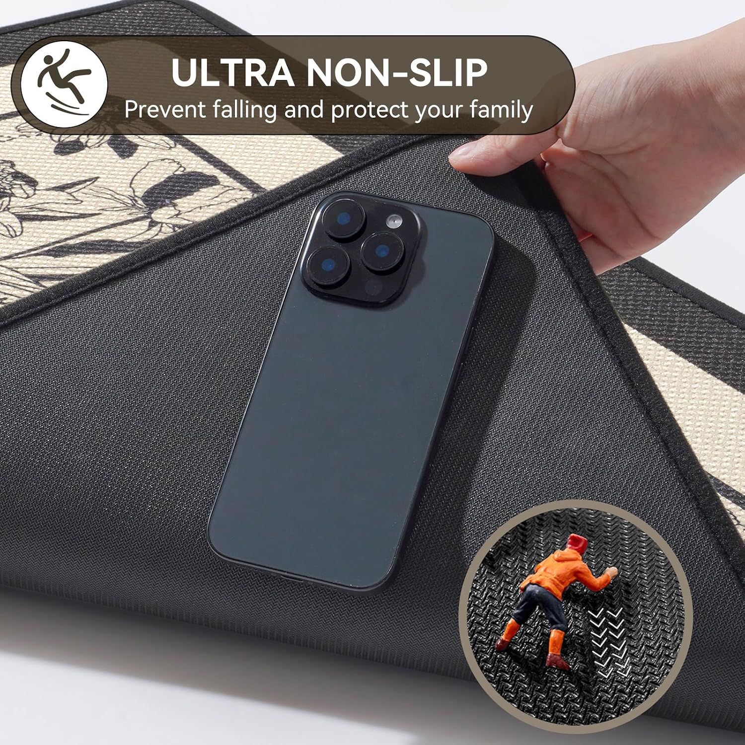 Thumbnail 4 de YDKGL Ultra Thin Bath Mat with Rubber Backing