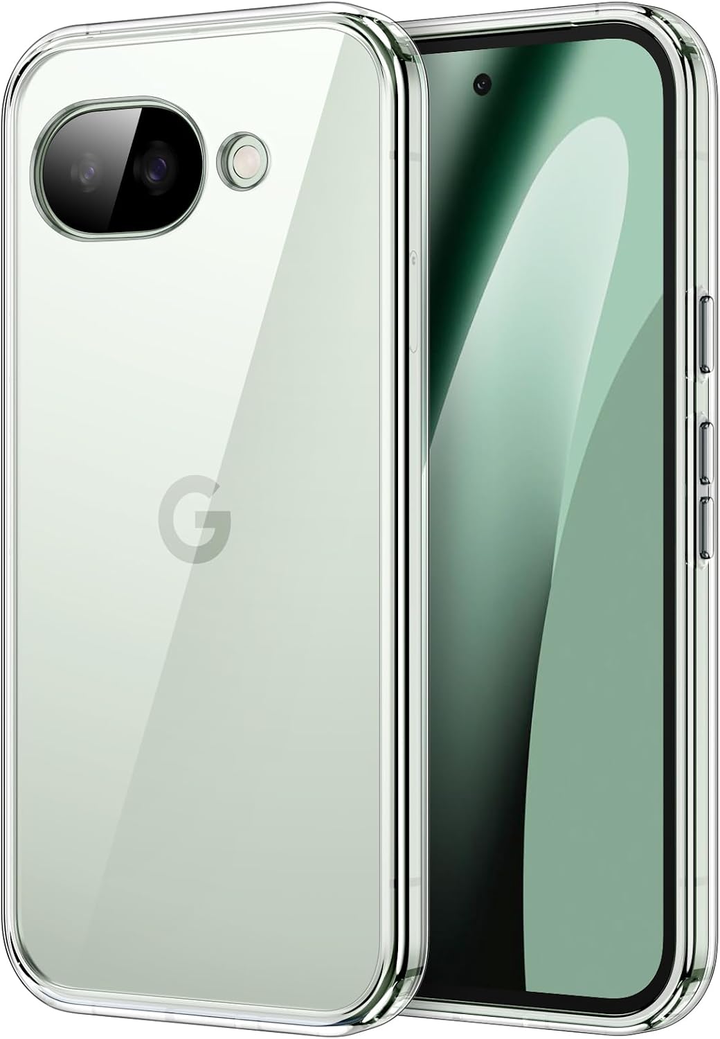 Detalle de JETech Clear Shockproof Bumper Case for Google Pixel 10a (Non-yellowing, Anti-scratch)