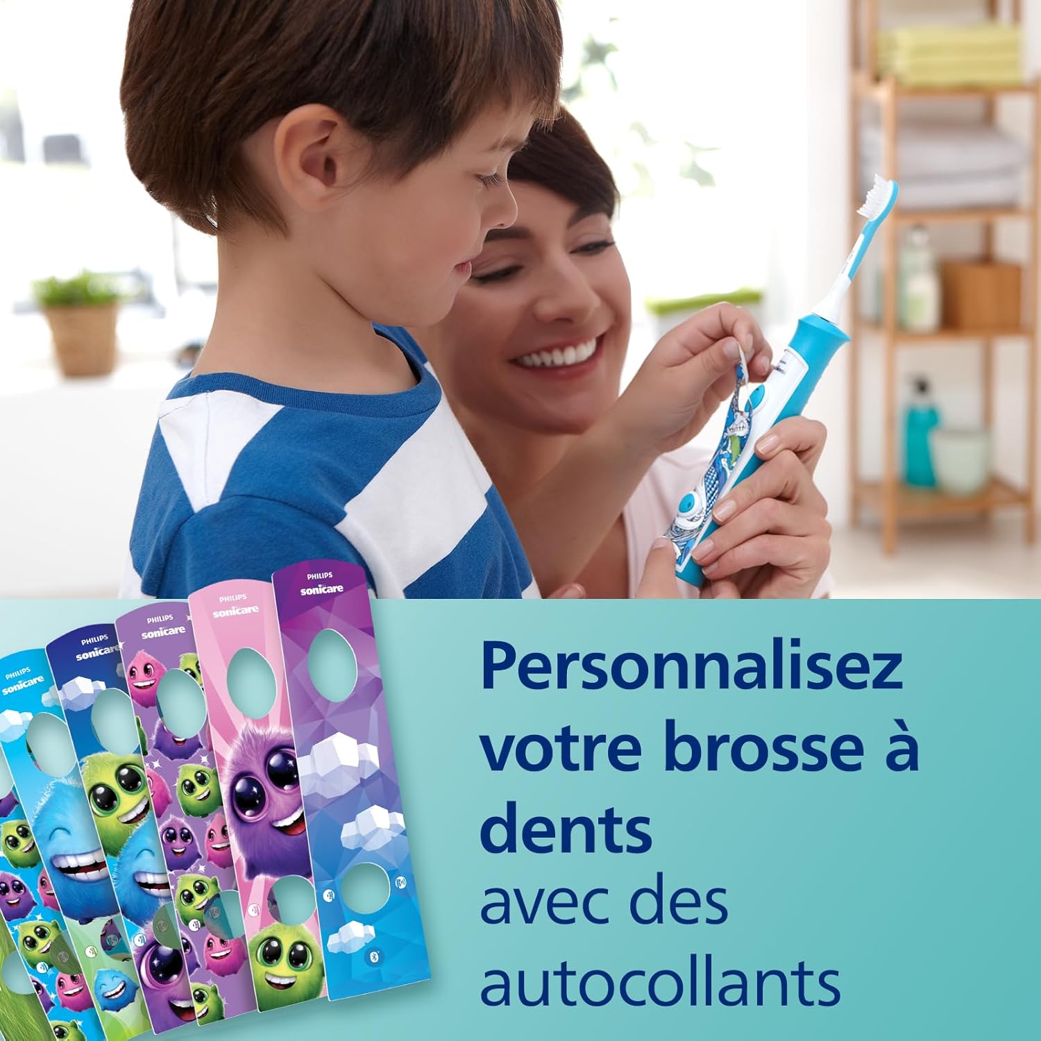 Thumbnail 5 de Philips Sonicare for Kids HX6322/04 – brosse à dents électrique sonic pour enfants dès 3 ans, avec app et suivi