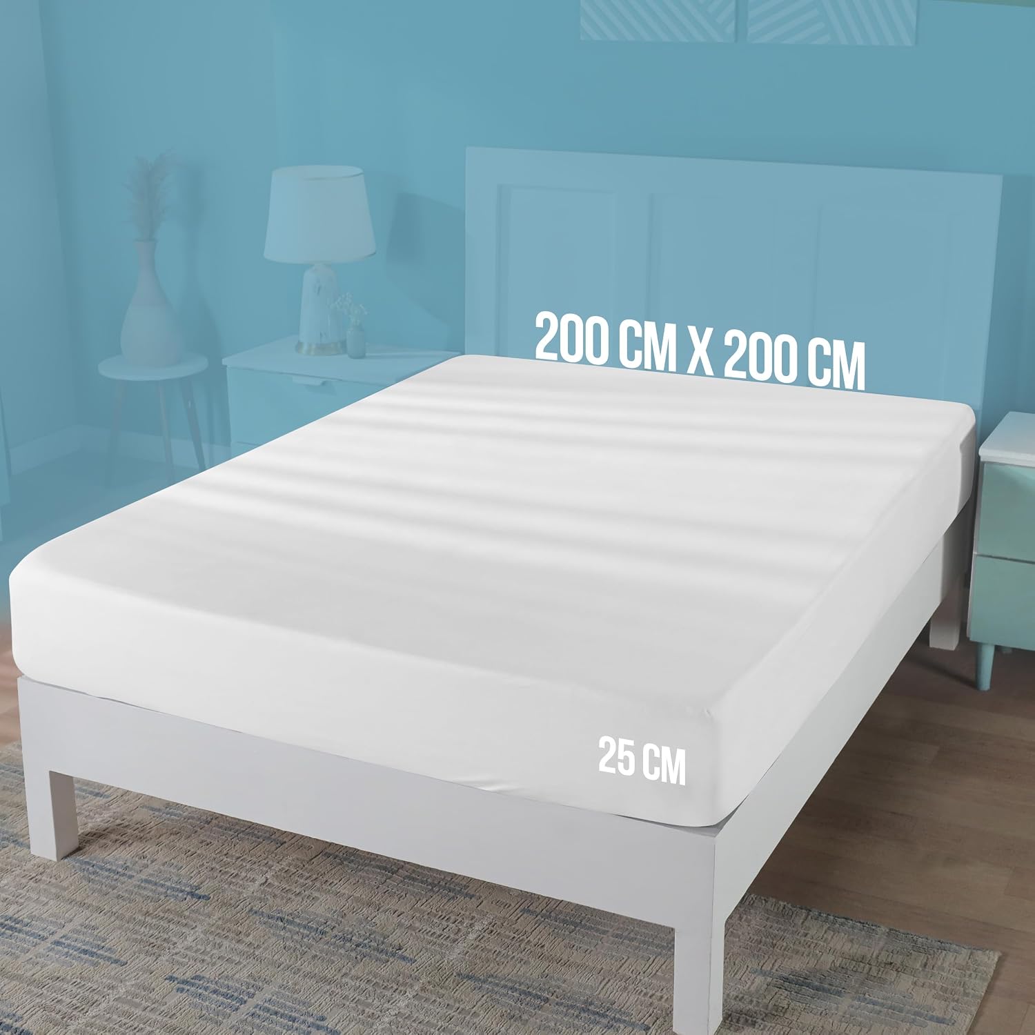 Detalle de Utopia Bedding Jersey Spannbettlaken 200 x 200