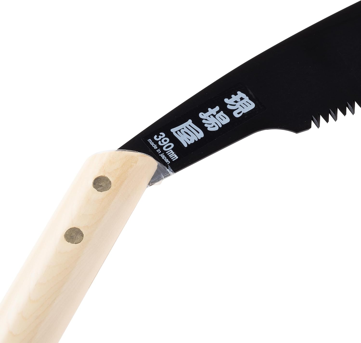Detalle 1 de 現場屋 INK-0726 手曲鋸 太枝・生木用 刃渡り390mm・表面黒塗装