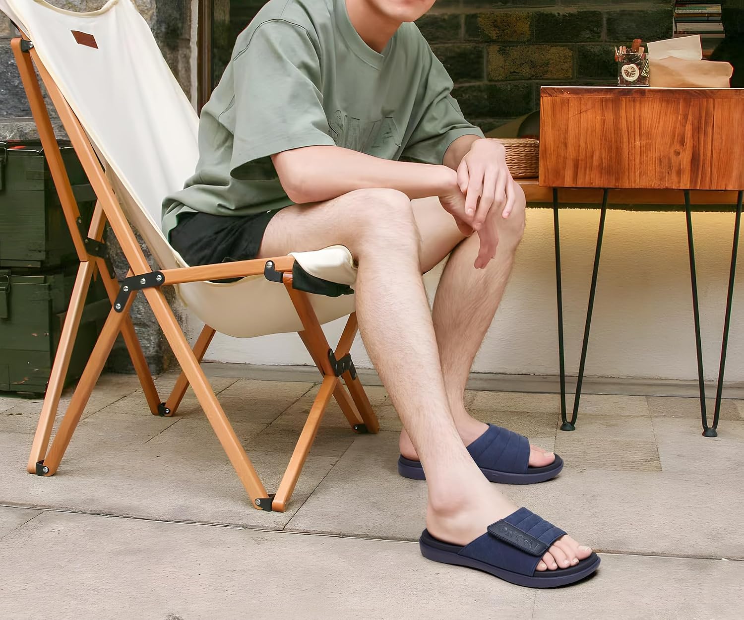 Thumbnail 1 de ONCAI Mens Sandals: Adjustable Straps, Orthotic Arch Support, Open-Toe Comfort for Active Lifestyles