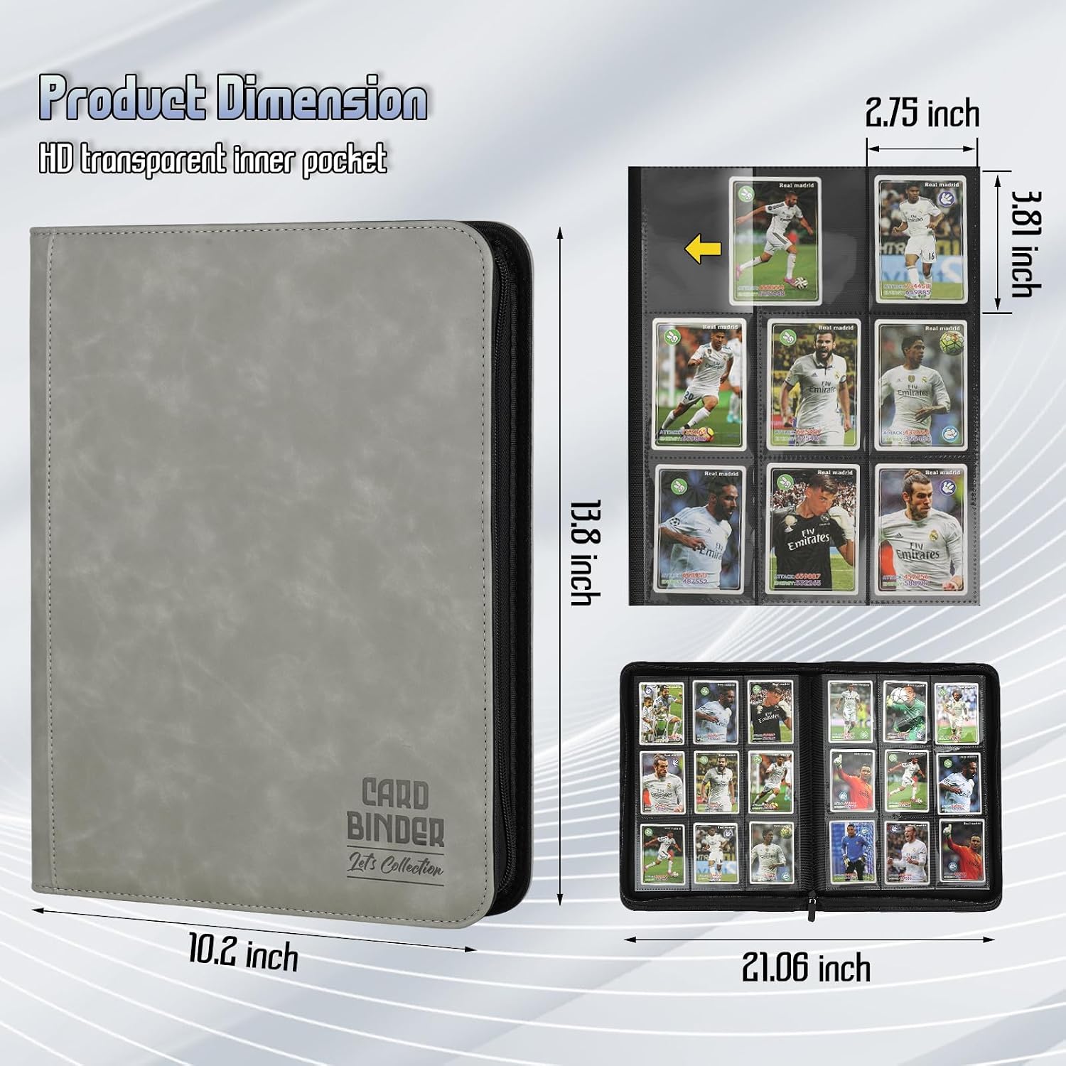 Detalle de Trading Card Binder 540-Pocket PU Leather