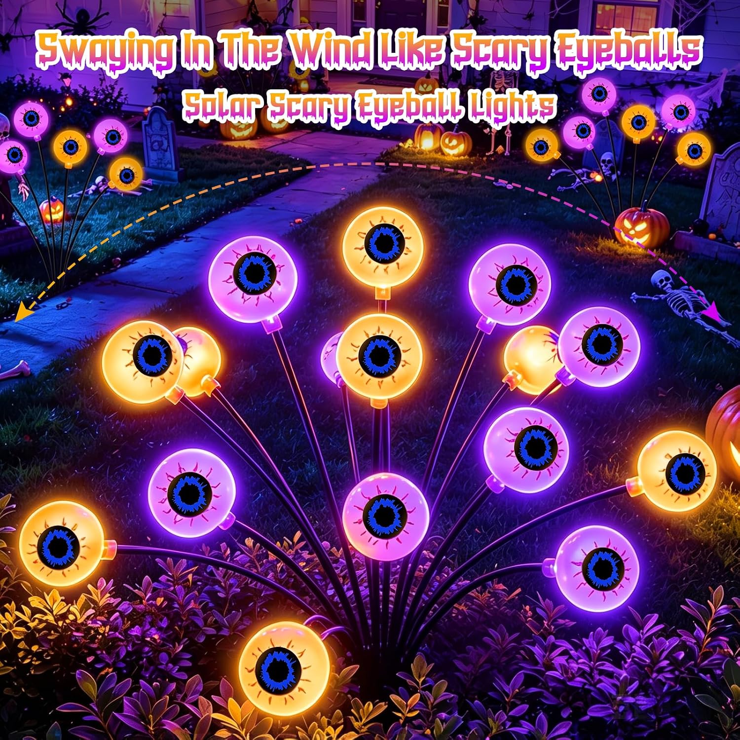 Detalle 2 de Halloween Solar Garden Lights 4-Pack