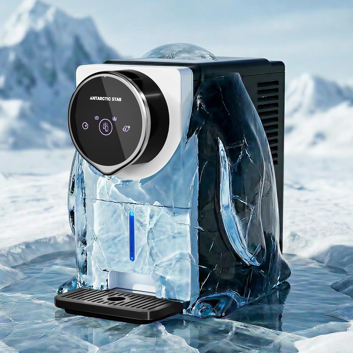 Thumbnail 6 de Antarctic Star HZB-15DN Nugget Ice Maker with Touchscreen and Self-Cleaning