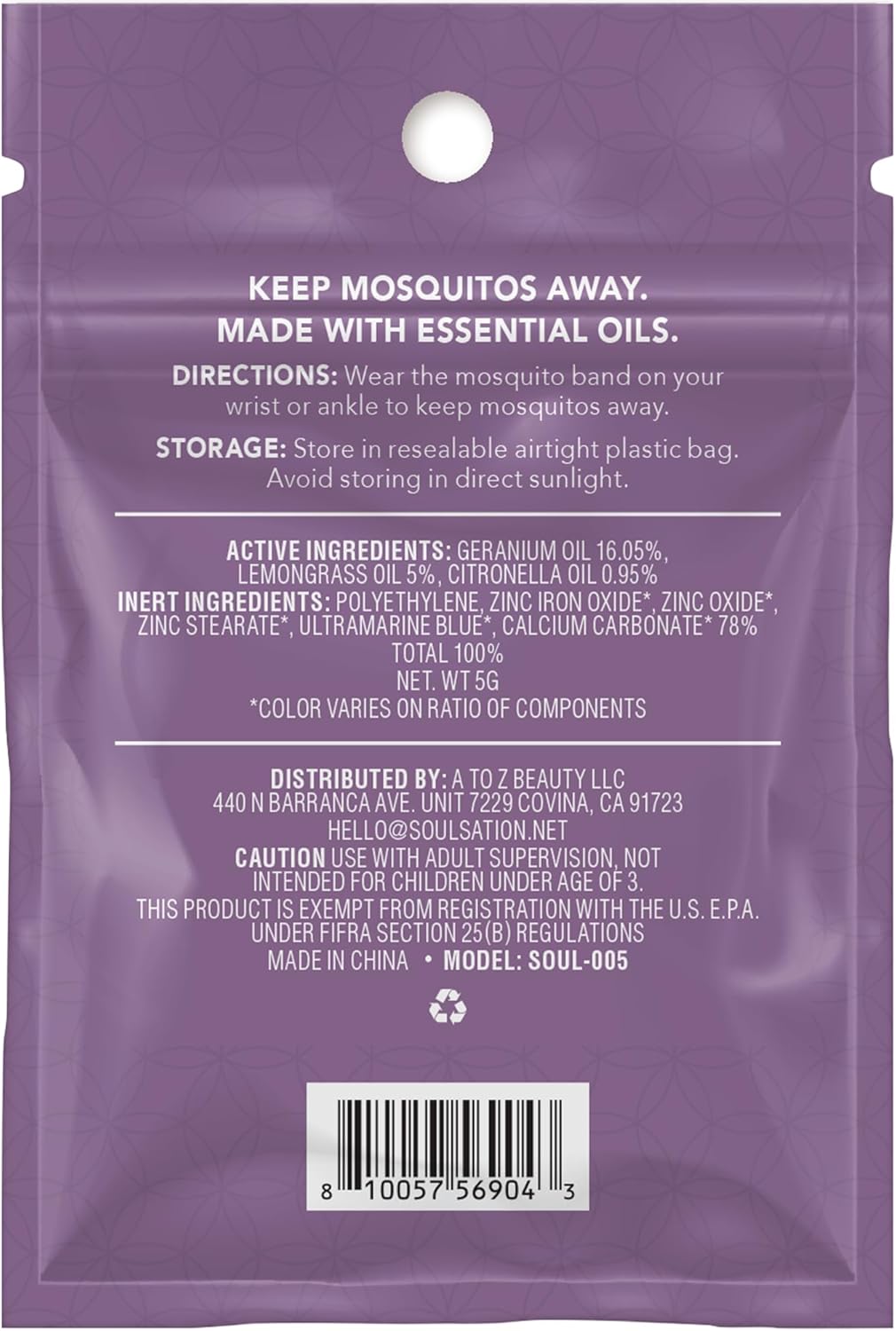 Thumbnail 6 de SoulSation 15 Pack Mosquito Repellent Bracelets — DEET-Free, for Kids & Adults