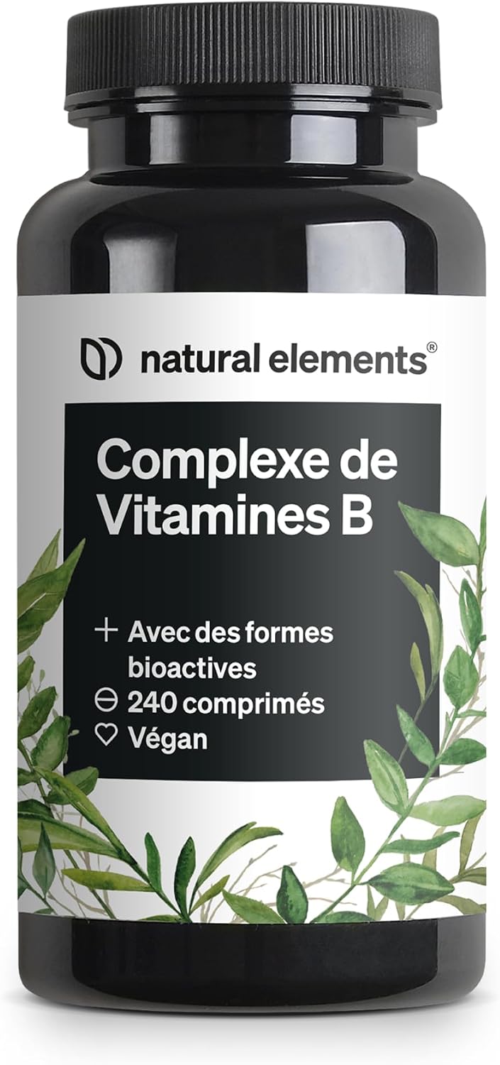 Detalle de Complexe de vitamines B – 240 comprimés (8 vitamines B + cofacteurs) végane, hautement dosé