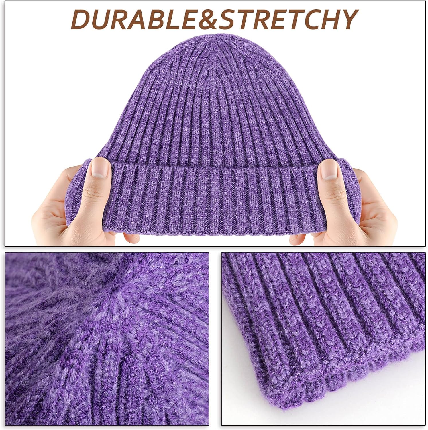 Thumbnail 6 de DRESHOW Baby Toddler Beanie: Soft Knit Winter Hat for 3 Months to 8 Years