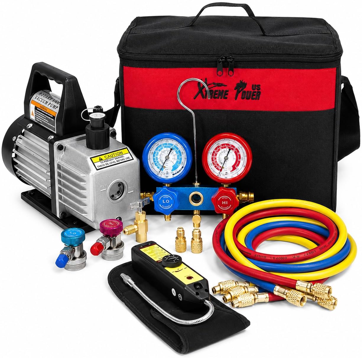 Detalle de 4CFM Vacuum Pump A/C Manifold Gauge Kit