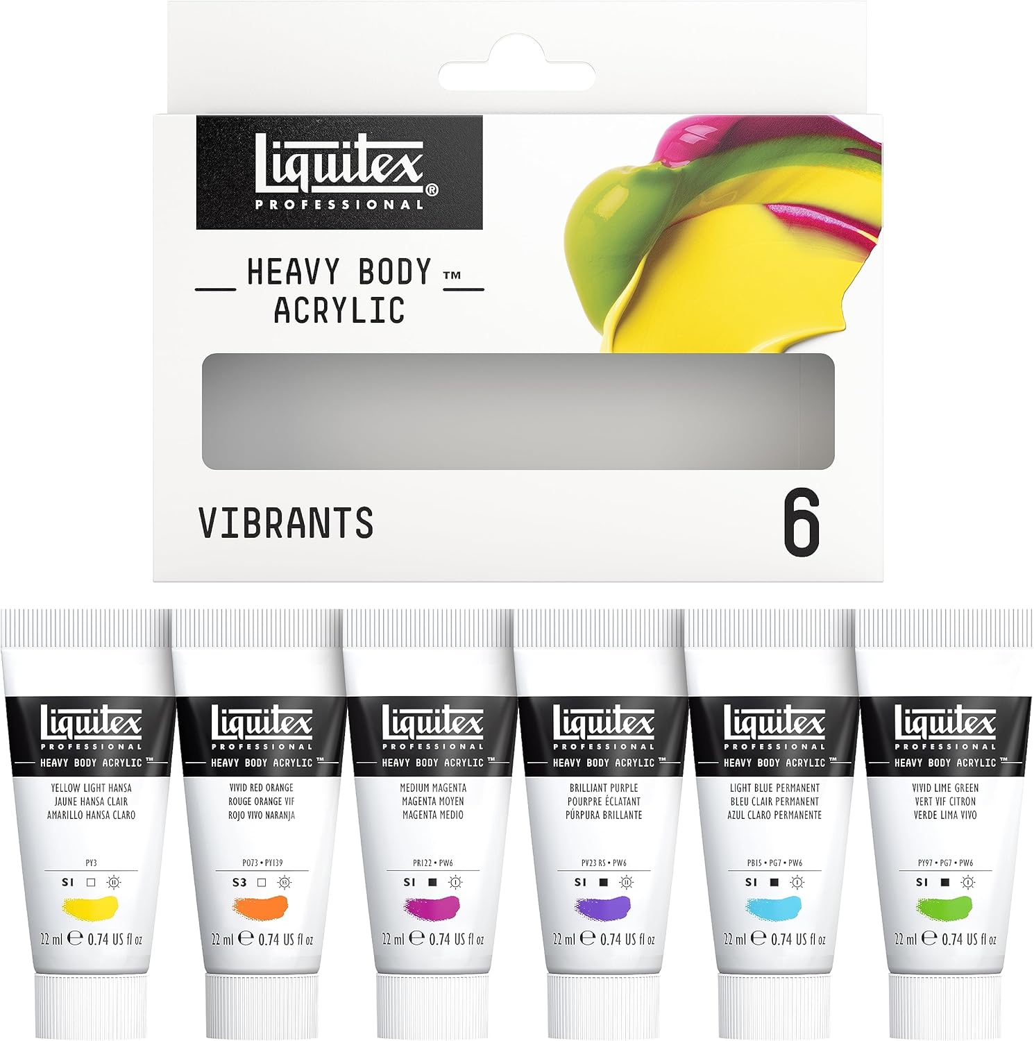 Liquitex Professional Acrylique Heavy Body Set 6 x 22ml 🎨
