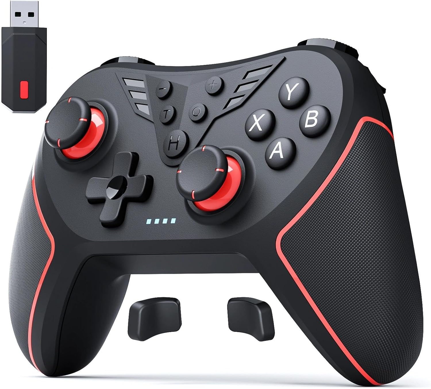 Detalle de RivalPlay Wireless Controller for PC with Hall Effect joysticks, 2.4G & wired 1000Hz, remappable buttons