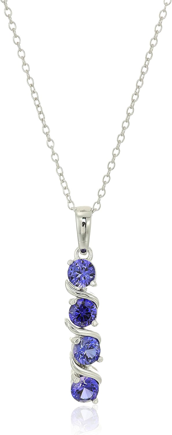 Amazon Essentials Womens Sterling Silver Pendant Necklace