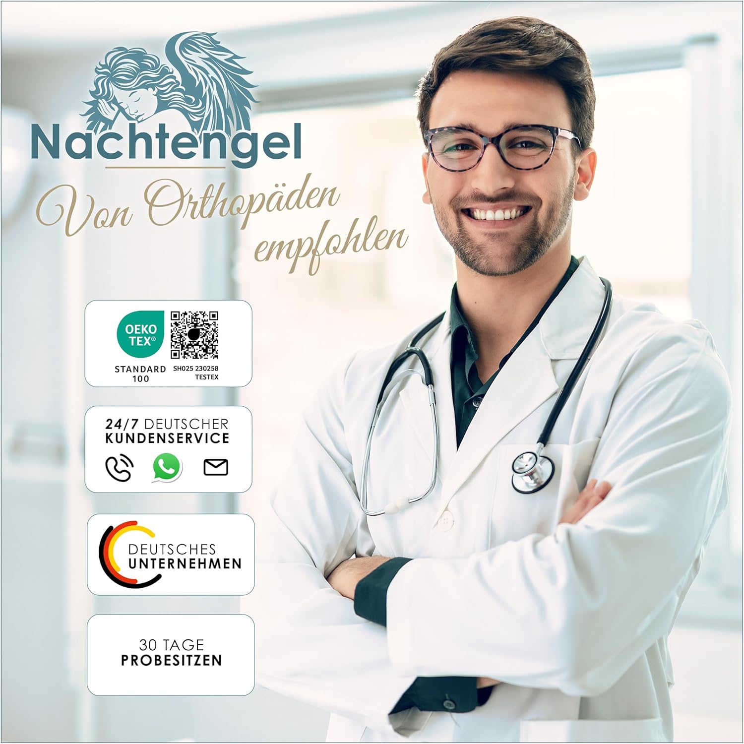 Thumbnail 6 de Nachtengel Orthopädisches Sitzkissen Memory Foam